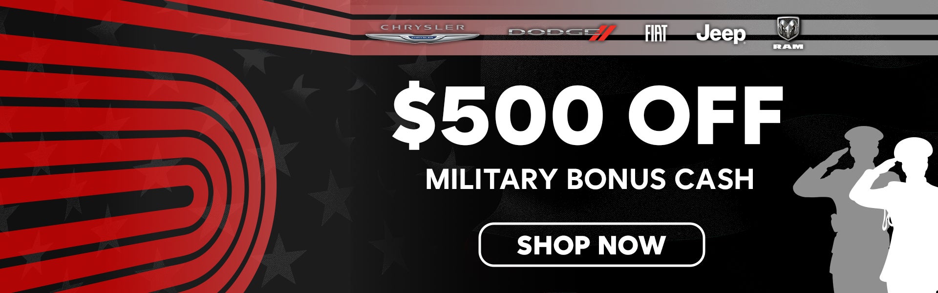 $500 Off Military Bonus Cash